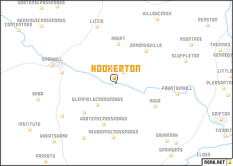 map of Hookerton