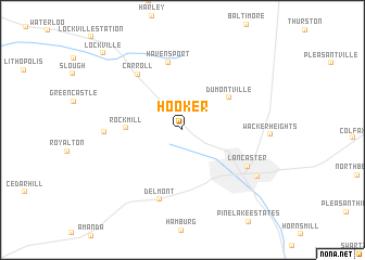 map of Hooker