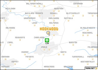 map of Hookwood