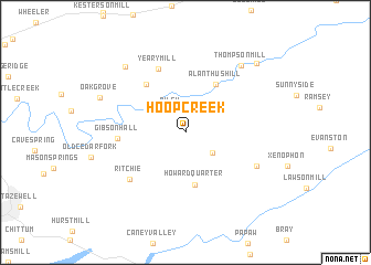 map of Hoop Creek