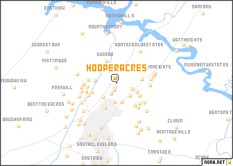 map of Hooper Acres