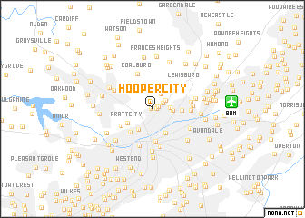 map of Hooper City