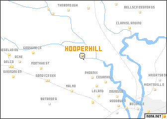 map of Hooper Hill