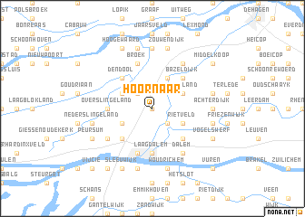 map of Hoornaar