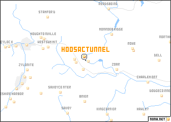 map of Hoosac Tunnel