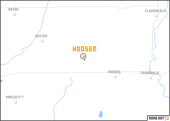 map of Hooser