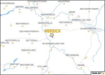 map of Hoosick