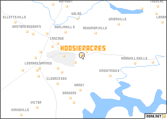 map of Hoosier Acres