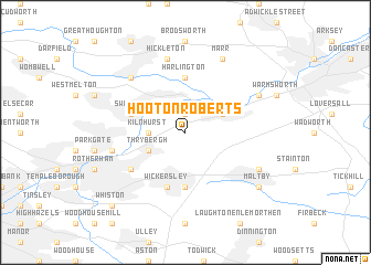 map of Hooton Roberts