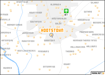 map of Hootstown