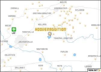 map of Hoover Addition