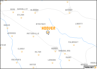 map of Hoover