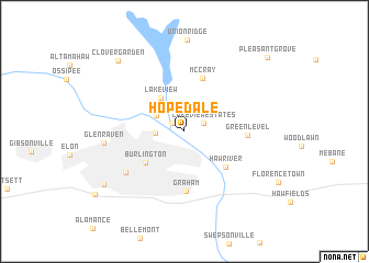 map of Hopedale
