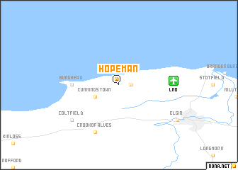 map of Hopeman