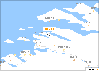 map of Hopen