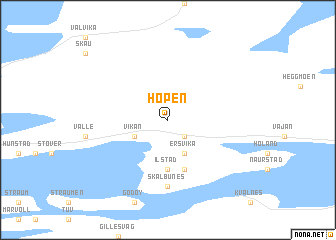 map of Hopen