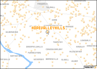 map of Hope Valley Hills