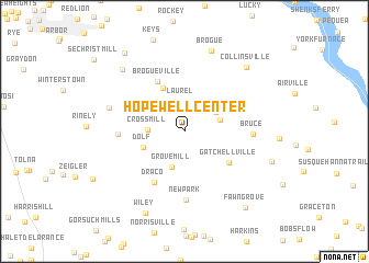 map of Hopewell Center