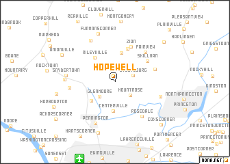 map of Hopewell