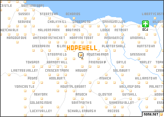 map of Hopewell