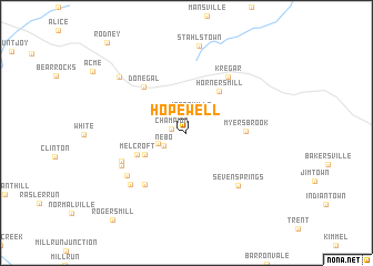 map of Hopewell