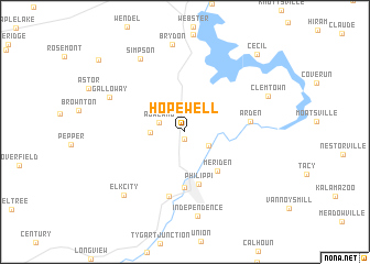 map of Hopewell