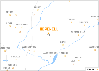 map of Hopewell