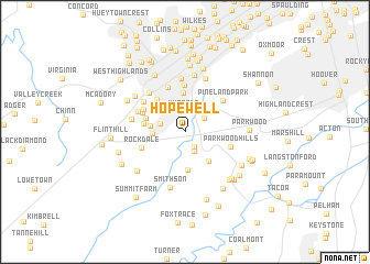 map of Hopewell