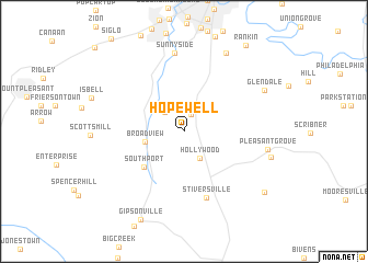 map of Hopewell