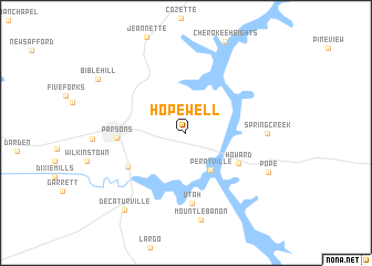map of Hopewell
