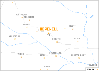 map of Hopewell