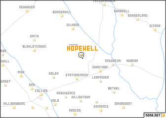 map of Hopewell