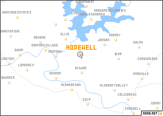 map of Hopewell