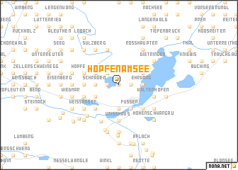 map of Hopfen am See