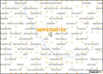 map of Hopfengarten