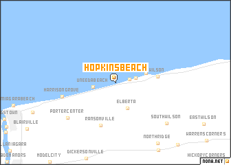 map of Hopkins Beach