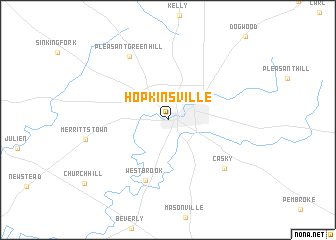 map of Hopkinsville