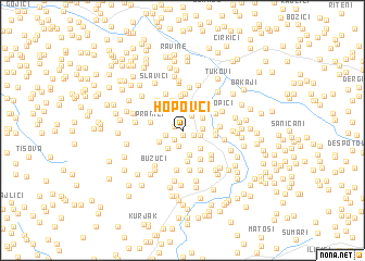 map of Hopovci