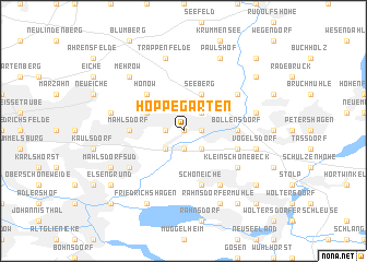 map of Hoppegarten