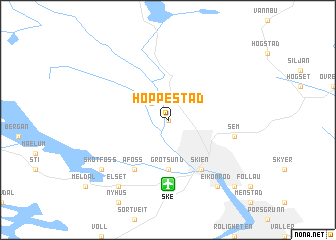 map of Hoppestad