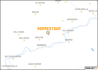 map of Hoppestown