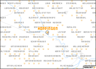 map of Hoppingen