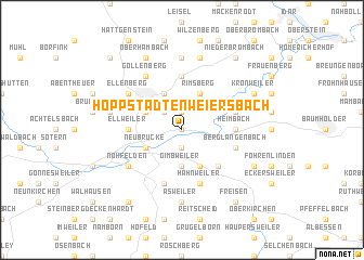 map of Hoppstädten-Weiersbach