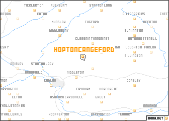 map of Hopton Cangeford