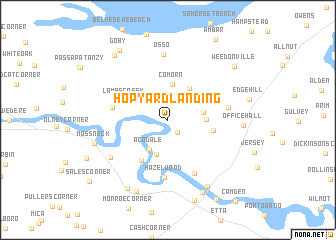 map of Hop Yard Landing