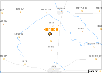 map of Horace