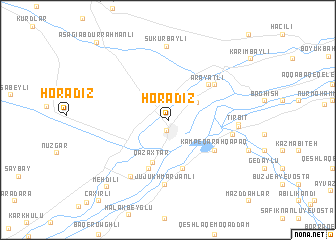 map of Horadiz