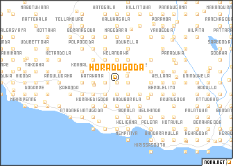 map of Horadugoda