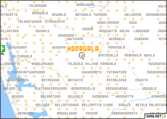 map of Horagala