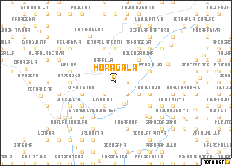 map of Horagala